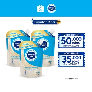 Combo 3 Túi Kem đặc có đường Dutch Lady (545g/túi)