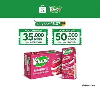 Thùng 48 Hộp Sữa Chua Lên Men Tự Nhiên Yomost Hương Lựu (170ml/Hộp)