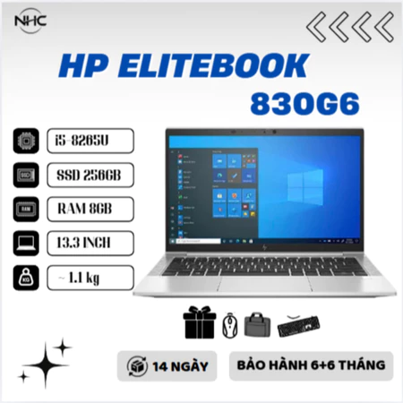 Laptop Giá Rẻ HP Elitebook 830G7 830G6| 830G5 RAM 16GB SSD 512GB 13.3 inch FullHD Pin 2-4h