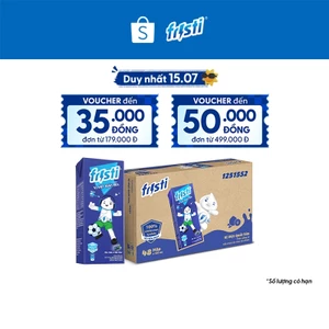 Thùng 48 Hộp Thức Uống Từ Sữa Chua Lên Men Tự Nhiên Fristi Vị Việt Quất Sữa 180ml (48x180ml)