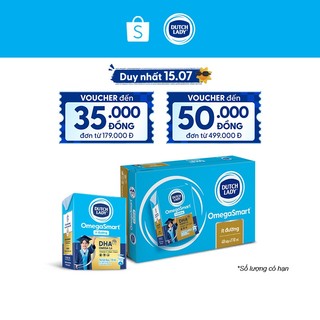 Thùng 48 Hộp Sữa Dinh Dưỡng Dutch Lady OmegaSmart Ít Đường 48x110ml
