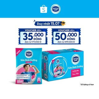 Thùng 24 Bịch Sữa Dinh Dưỡng Dutch Lady Hương Dâu 24x180ml