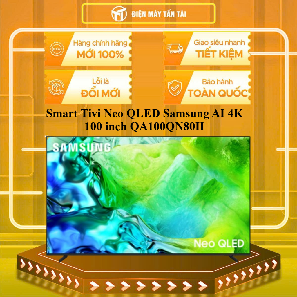 (HCM) - QA100QN80H - Smart Tivi Neo QLED Samsung AI 4K 100 inch QA100QN80H