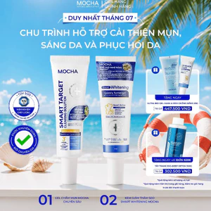 Combo Gel Chấm Mụn & Kem Giảm Thâm MOCHA Cho Mụn Viêm, Thâm Mụn Giảm Mụn & Mờ Thâm (14150+14273)