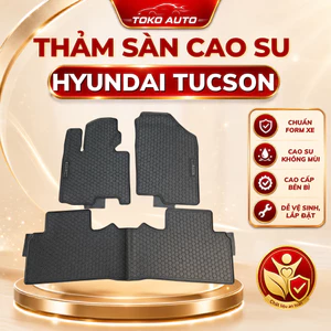Thảm LÓT SÀN Cao Su Xe Hyundai Tucson 2022 - NAY Không mùi, Mẫu NISSIN