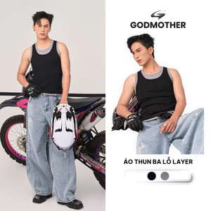 Áo Ba Lỗ Layer GODMOTHER Áo Tank Top Unisex Chất Liệu Cotton Co Giãn Basic Thoải Mái Năng Động