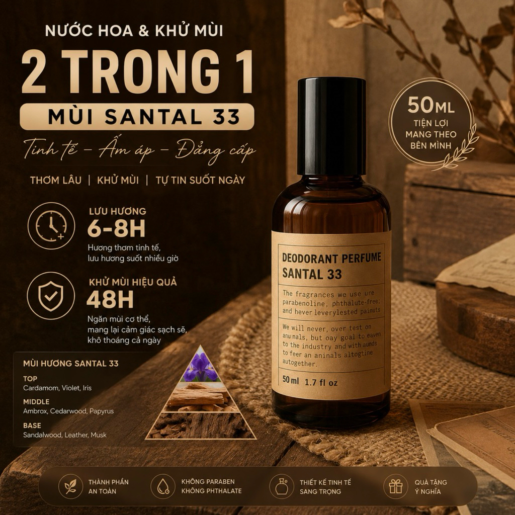 𝐃𝐞𝐨𝐝𝐨𝐫𝐚𝐧𝐭 𝐏𝐞𝐫𝐟𝐮𝐦𝐞 - Nước hoa khử mùi Dupe LELAB0 13, 33, 31 nguồn Mỹ | BigBuy360 - bigbuy360.vn