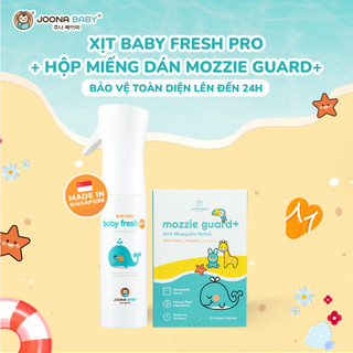 Combo miếng dán chống muỗi Mozzie Guard+ & xịt khuẩn 80ml - JOONA BABY