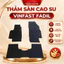 Thảm LÓT SÀN xe Vinfast Fadil Cao Su đúc vân tổ ong mẫu NISSIN chữ trắng