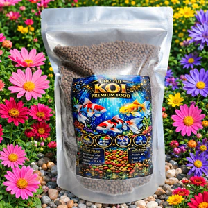 Thức ăn cá KOI-KOI MINI Size 4 mm - 6mm Giúp cá lên màu rõ nét hơn ,tăng size.đạm 40%
