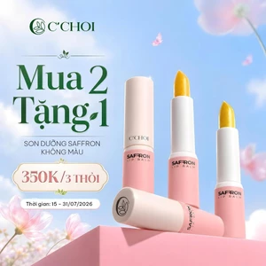 Son Dưỡng Môi Saffron C'choi - Dưỡng Ẩm Môi - Cải Thiện Nứt Nẻ - Giảm Thâm Môi - 4g