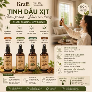 TINH DẦU XỊT THƠM PHÒNG, XỊT OTO ĐUỔI CÔN TRÙNG (MUỖl, KlẾN, GlÁN..) THE KRAFF