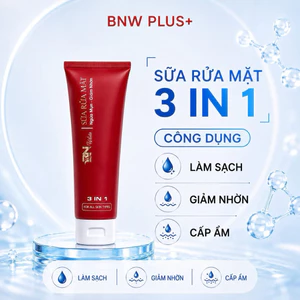Sữa Rửa Mặt BNW+ Plus Giúp Da Sạch Thoáng, Mịn Da, Hạn Chế Bóng Nhờn Tuýp 120ml
