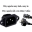 Dây nguồn 1m5 dùng cho nồi cơm điện, ấm siêu tốc, máy in, máy tính, nồi lẩu mini 3 chấu đa năng