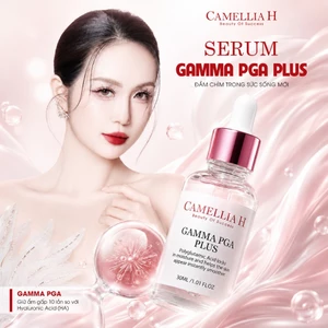 Serum dưỡng ẩm Camellia H Gamma PGA cấp nước tức thì da căng mướt phục hồi da khô thiếu ẩm