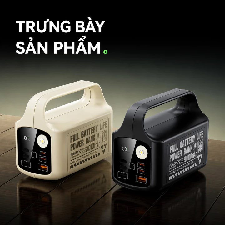 Sạc dự phòng an toàn Sạc dự phòng phổ quát Sạc dự phòng pin lớn Sạc dự phòng 5 thiết bị Sạc dự phòng cầm tay – 2