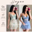 HT219 Váy ngủ sexy hoạ tiết hoa xinh sang chảnh,đồ ngủ ren xẻ v1dáng xoè tôn dáng HT219