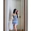 HT219 Váy ngủ sexy hoạ tiết hoa xinh sang chảnh,đồ ngủ ren xẻ v1dáng xoè tôn dáng HT219