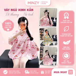 Set Đồ Ngủ Nữ ToLe, Hình In dễ thương sắc nét, chất vải lanh cực kì mềm mại thoáng mát!