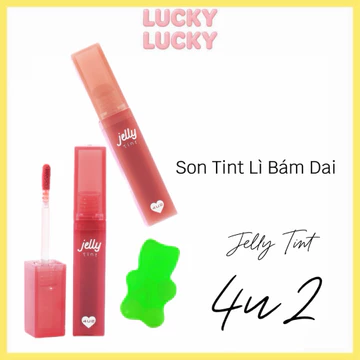 (4/2027) Son Tint Thạch 4U2 Jelly Tint 4g Bám Lâu, Giữ Màu Tốt Không Khô Môi