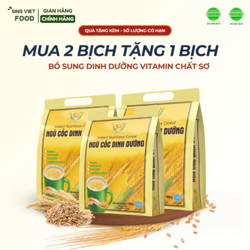[TĂNG 1 BỊCH NGŨ CỐC]2 Ngũ Cốc Dinh Dưỡng Sing Việt Giàu Vitamin Canxi Chất Xơ Dễ Tiêu Hóa Cho GD