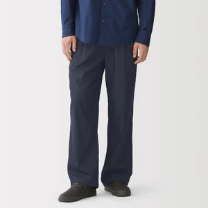 [26AW] MUJI Quần Nam Vải Lyocell 2 Ly Ống Suông