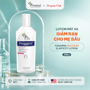 Lotion Dưỡng Ẩm Ngăn Rạn Cho Mẹ Bầu FIXDERMA Preggers Elasticity Lotion 100ml Giúp Mềm Da, Giảm Sần Sùi