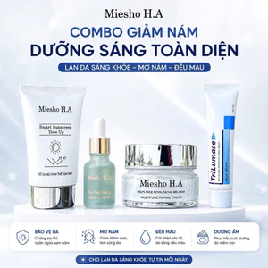 Kem Mờ Thâm Nám Dưỡng Trắng Da MIESHO H.A Dưỡng Da Mỗi Ngày Cải Thiện Vùng Da Tối Màu Nâng Tông Nhẹ Nhàng Bộ 4 Món