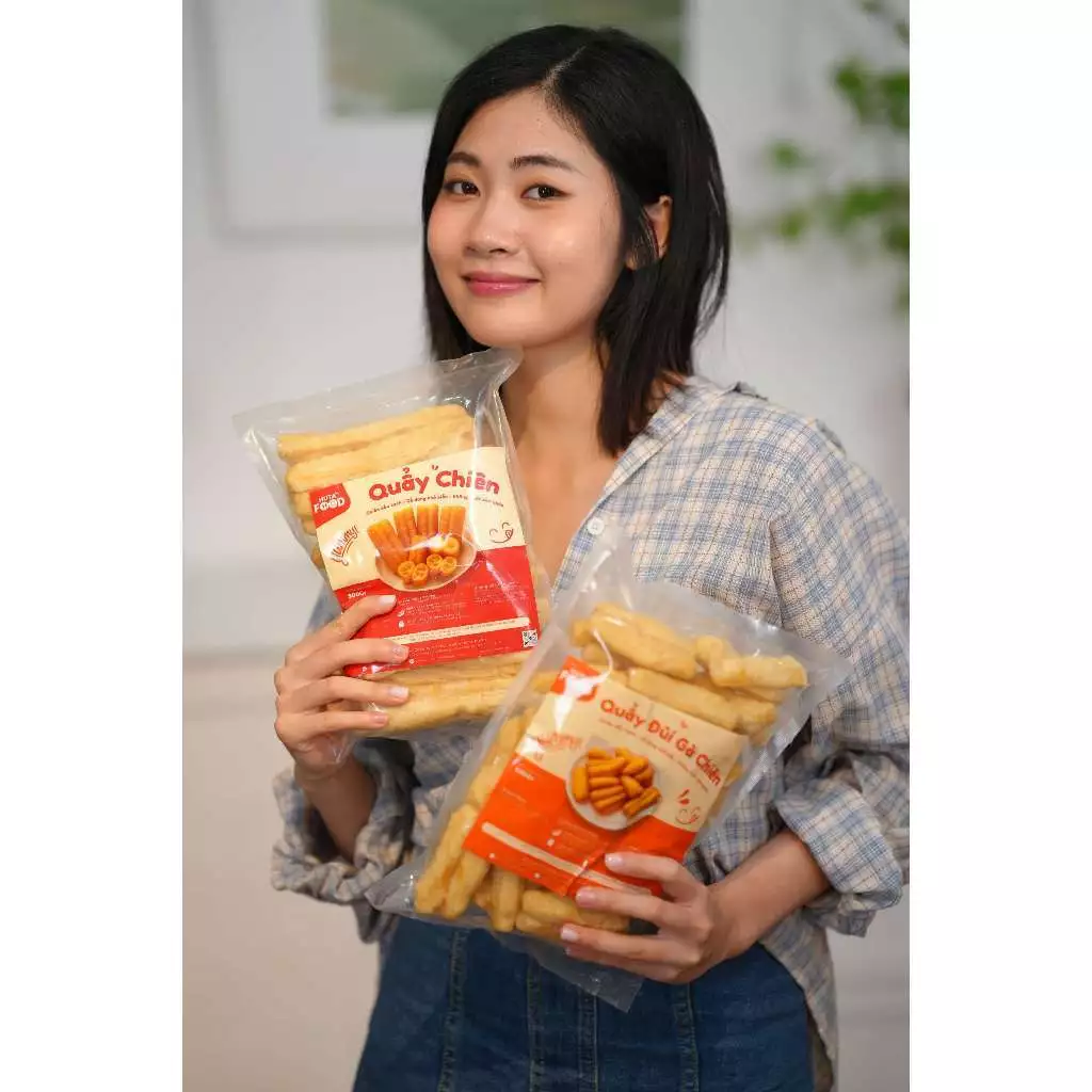 Combo 2 Gói Bánh quẩy chiên Huta Food- Chuẩn vị Bánh quẩy Truyền Thống Hà Nội- Món ăn kèm với cháo, phở- Ăn vặt tiện lợi