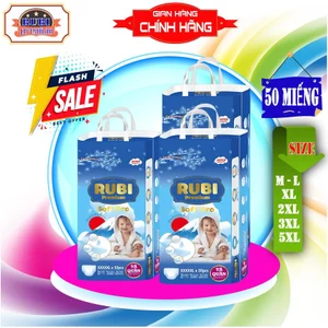 Combo 3 gói Bỉm tã quần Rubi Premium MỎNG NHẸ - SIÊU THẤM HÚT TỐT - THOẢI MÁI CHO BÉ YÊU