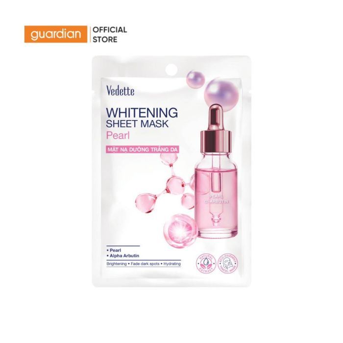 Mặt Nạ Giấy Giúp Sáng Da Ngọc Trai Vedette 22ml