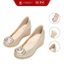 Giày da đế xuồng hoa trà Hana 7cm Kosu K-2606P, giày da công sở nữ thanh lịch, nhẹ êm chính hãng Nhật Bản