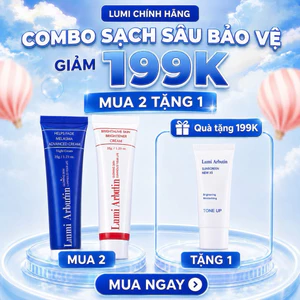 Kem Nám Mờ Thâm Lumi Arbutin Ngày Đêm Mờ Thâm Sáng Da Đều Màu Bộ 3 Món