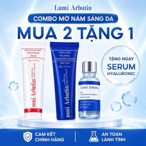 Combo Kem Ngày Đêm Lumi Arbutin Giảm Nám – Tặng Serum HA Phục Hồi Da, Dưỡng Sáng Mờ Thâm