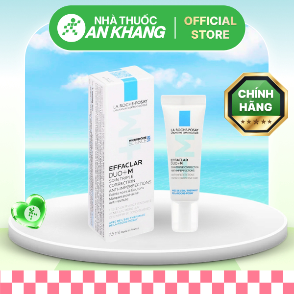 Kem dưỡng La Roche-Posay Effaclar Duo+ M giảm mụn hiệu quả tuýp 7.5 ml [Nhà Thuốc An Khang - Chính Hãng 100%]