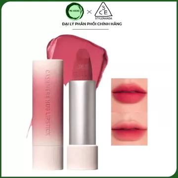 Son Thỏi 3CE Cashmere Hug Lipstick Matte Mịn Lì Nhẹ Môi 10 Màu Mới Nhất - Mibebe
