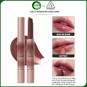 Son Dưỡng 3CE Có Màu Shine Reflector New Ver Dưỡng Môi Căng Bóng Thuần Chay 1.7g - Mibebe