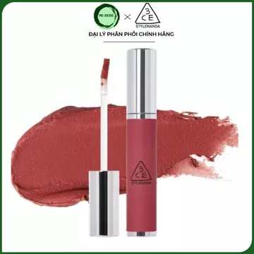 Son Kem Lì 3CE Hazy Lip Clay Hipamine Whip Red Warm Brownie Common Stranger 4g - Mibebe