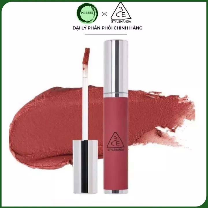 Son Kem Lì 3CE Hazy Lip Clay Hipamine Whip Red Warm Brownie Common Stranger 4g - Mibebe
