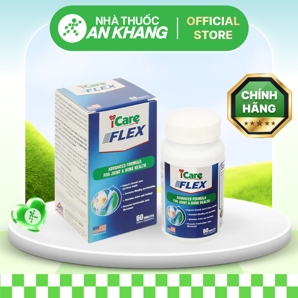 Icare Flex hỗ trợ tái tạo mô sụn khớp, giảm đau khớp chai 60 viên [Nhà Thuốc An Khang - Chính Hãng 100%]