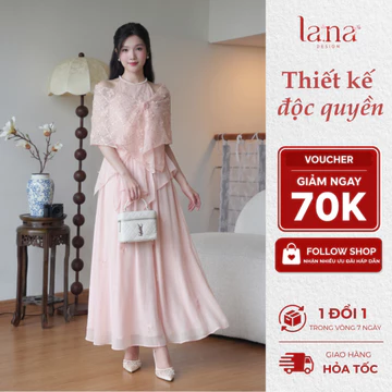 Set váy thiết kế Phấn Nhiên chất lưới ren đính kim sa váy tơ yếm phối áo khoác phù hợp đi tiệc - SV502