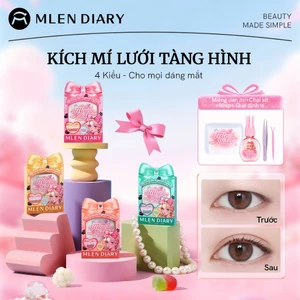 MLEN DIARY Miếng Dán Kích Mí Tàng Hình Phù Hợp Mọi Dáng Mắt Kích Mí Lưới Xịt Nước Không Lộ Viền Cả Khi Không Makeup