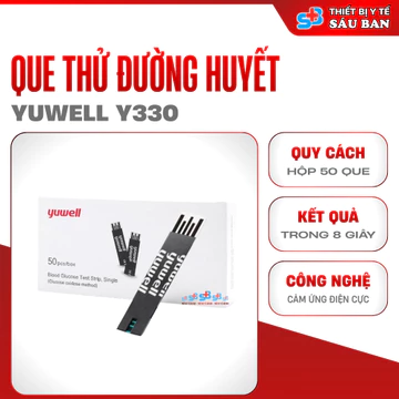 Que Thử Đường Huyết Yuwell Y330 - Que Thử Đường Huyết Máy Yuwell