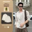 Áo Sơ Mi Kẻ Xốp Dinoman Chất Liệu Cotton Xốp Cao Cấp Mềm Mịn Form Over Size Basic Dễ Phối Đồ - SM014