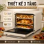 Nồi chiên không dầu, Lò nướng hơi nước SUPOR dung tích LỚN 20L, màn LED cảm ứng, hỗ trợ kết nối APP với menu có sẵn