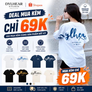Áo Thun DYLHEAR In 2 Mặt Signature Tee 100% Cotton 250gsm Co Giãn Thoáng Mát A01