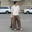 Áo Sơ Mi Kẻ Xốp Dinoman Chất Liệu Cotton Xốp Cao Cấp Mềm Mịn Form Over Size Basic Dễ Phối Đồ - SM014