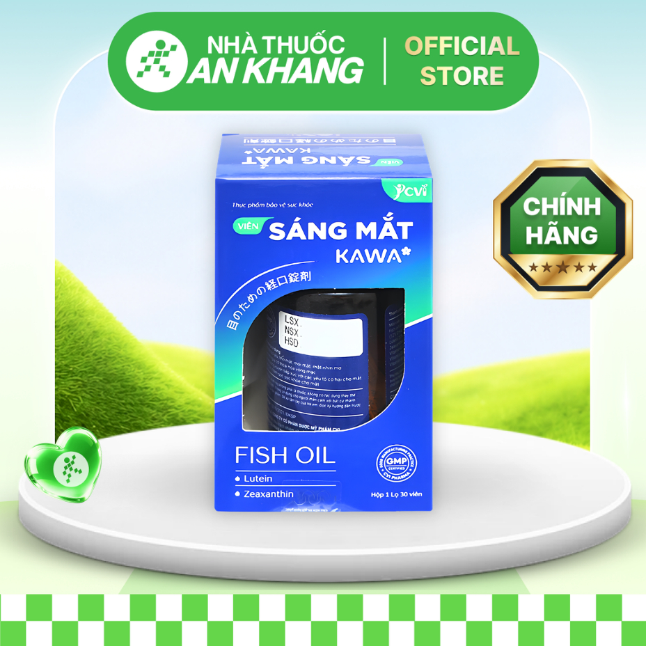 Sáng mắt Kawa giúp cải thiện thị lực chai 30 viên [Nhà Thuốc An Khang - Chính Hãng 100%]