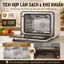 Nồi chiên không dầu, Lò nướng hơi nước SUPOR dung tích LỚN 20L, màn LED cảm ứng, hỗ trợ kết nối APP với menu có sẵn