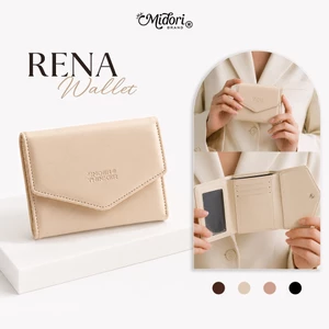 Ví Da PU RENA Nam Nữ Bóp Đựng Tiền Thẻ Nhiều Ngăn Trượt Nước Thời Trang Đơn Giản | MIDORI STUDIO